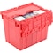 Global Industrial Distribution Container With Hinged Lid 21-7/8x15-1/4x17-1/4 Red 257811RD - alternate 8